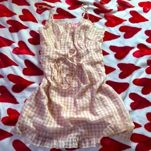 Gingham mini dress for the cottagecore princesses🎀